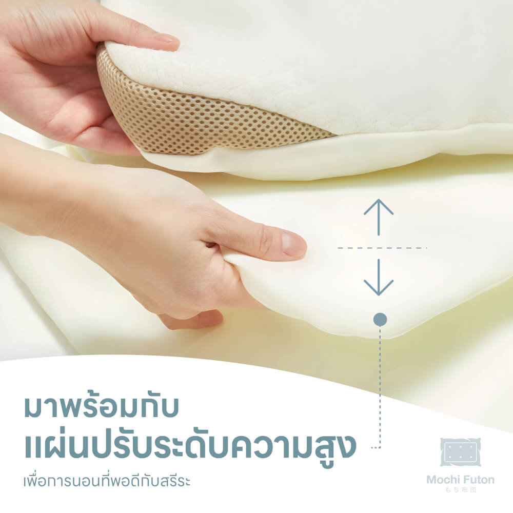 หมอนญี่ปุ่น 6 มิติ - Mochi Futon  